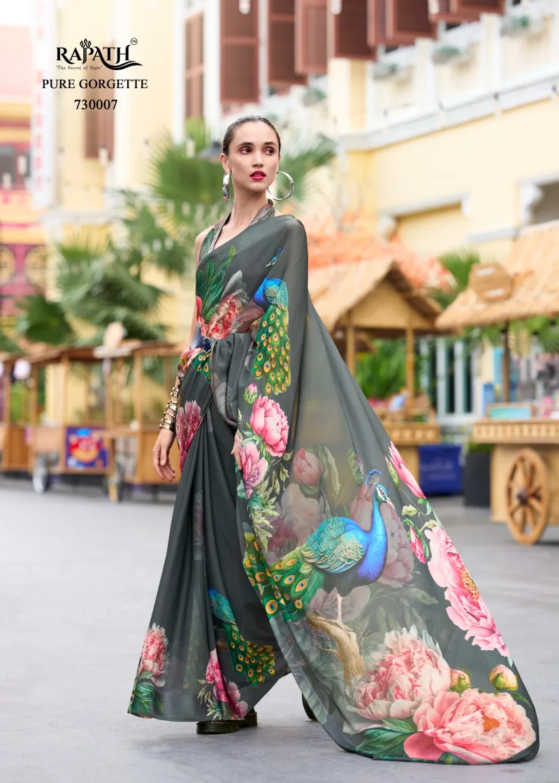 The Sakira by RajPath Pure Georgette Saree collections